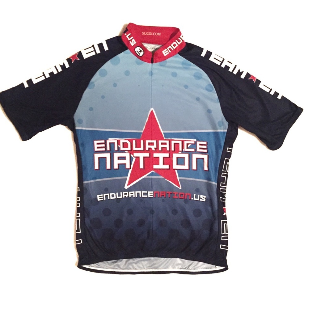 Sugoi Endurance Nation Blue 1/4 Zip Cycling Jersey